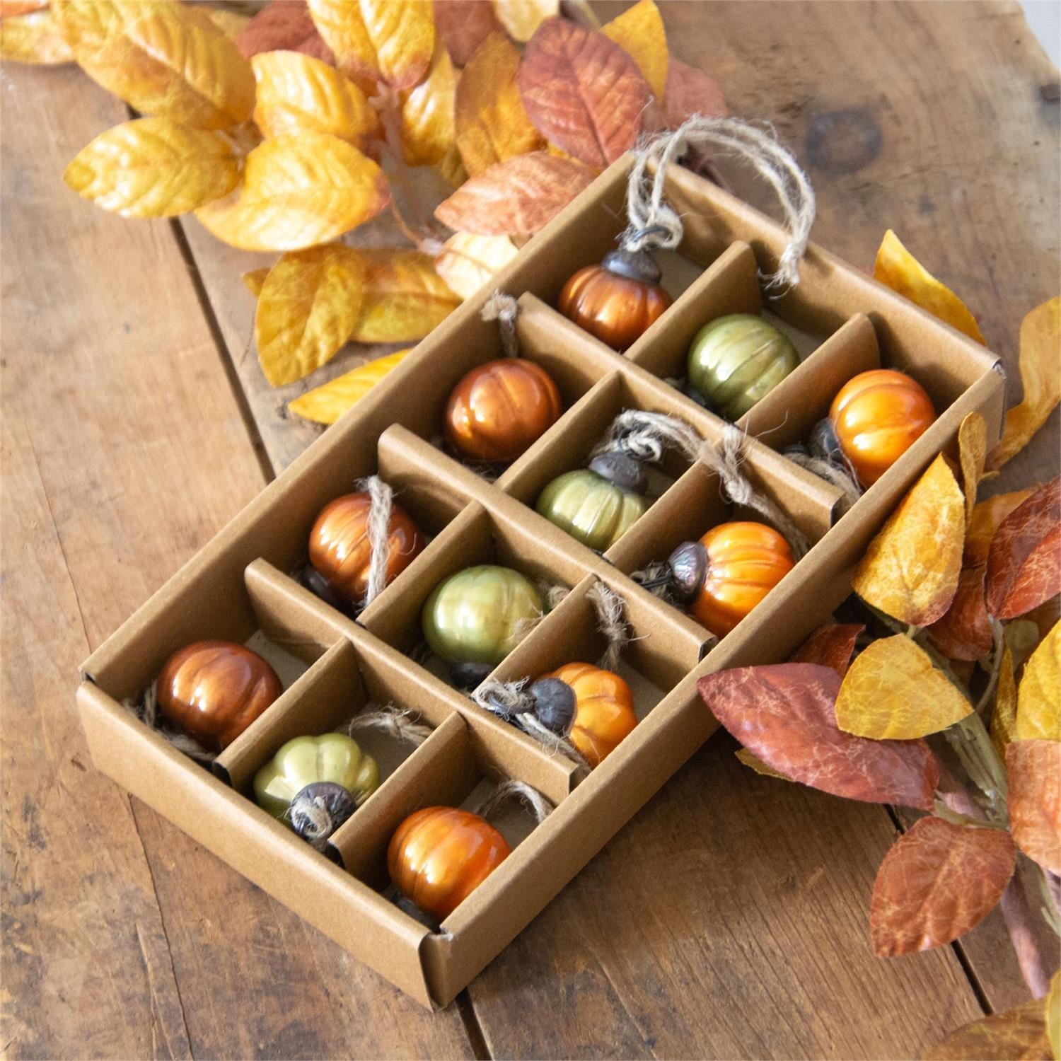 New Fall Primitive VINTAGE STYLE MERCURY GLASS PUMPKIN ORNAMENTS Mini 1 New Fall Primitive VINTAGE STYLE MERCURY GLASS PUMPKIN ORNAMENTS Mini 1