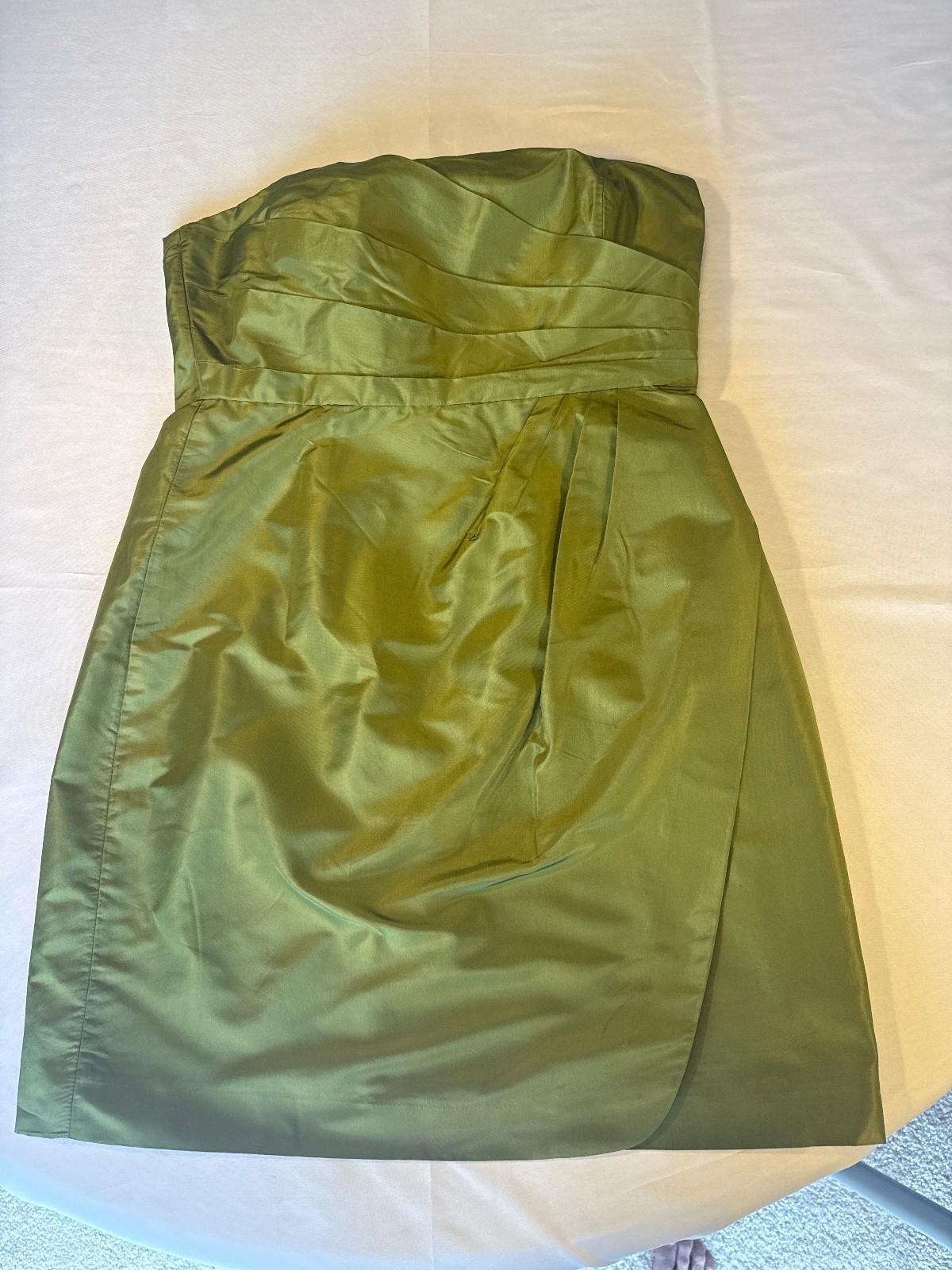 J.Crew Olive Green Strapless Cocktail Dress Size 10 J.Crew Olive Green Strapless Cocktail Dress Size 10