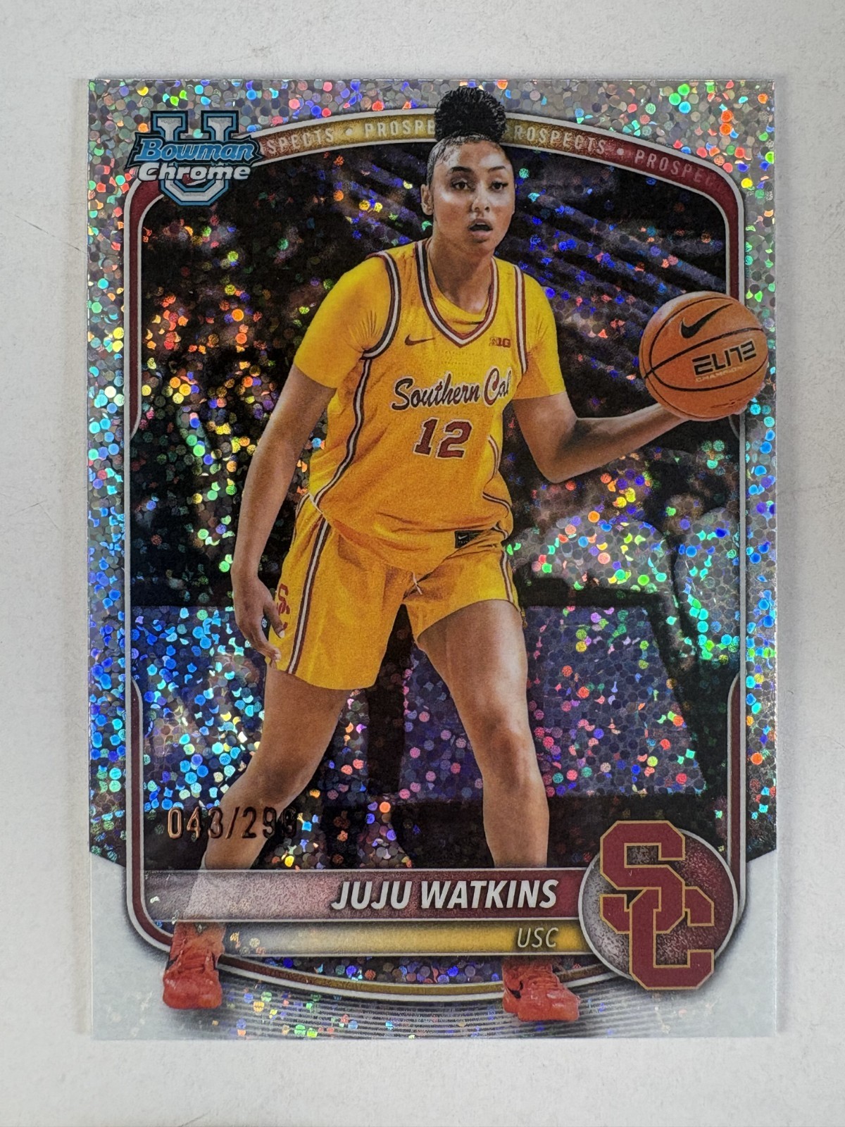 2025-26 Bowman Chrome JuJu Watkins #BCP-96 Speckle Refractor /299 USC 