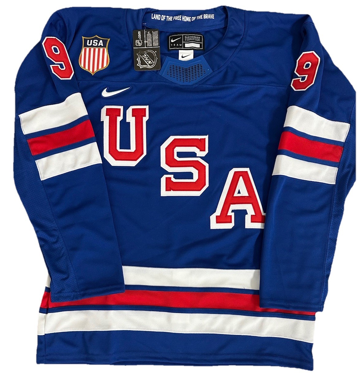 Jack Eichel USA Navy 2026 Olympics Jersey Mens Small S RARE New Vegas Knights
