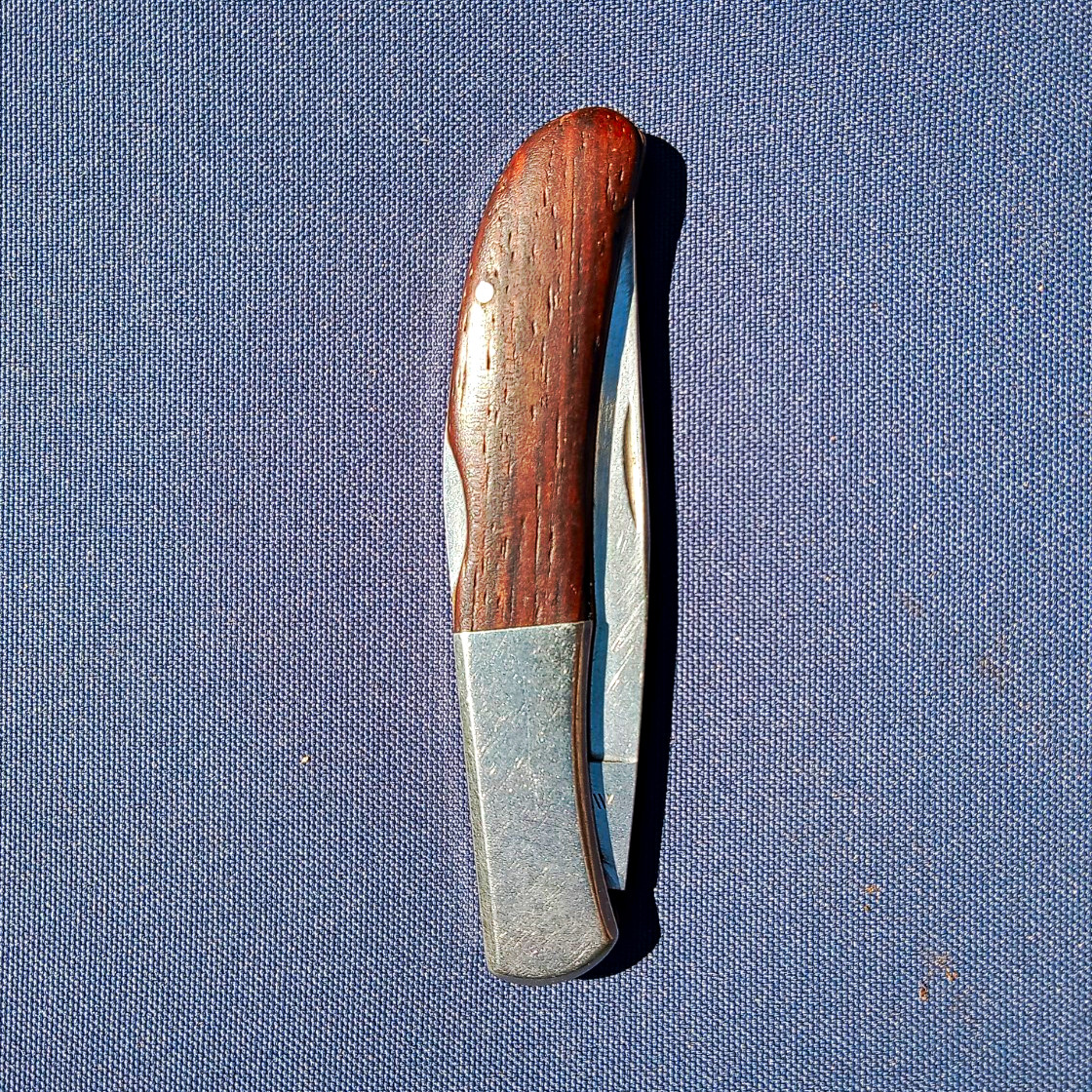 Vintage Kershaw 4150 Wild Turkey Lockback Pocket Knife Seki Japan Wood