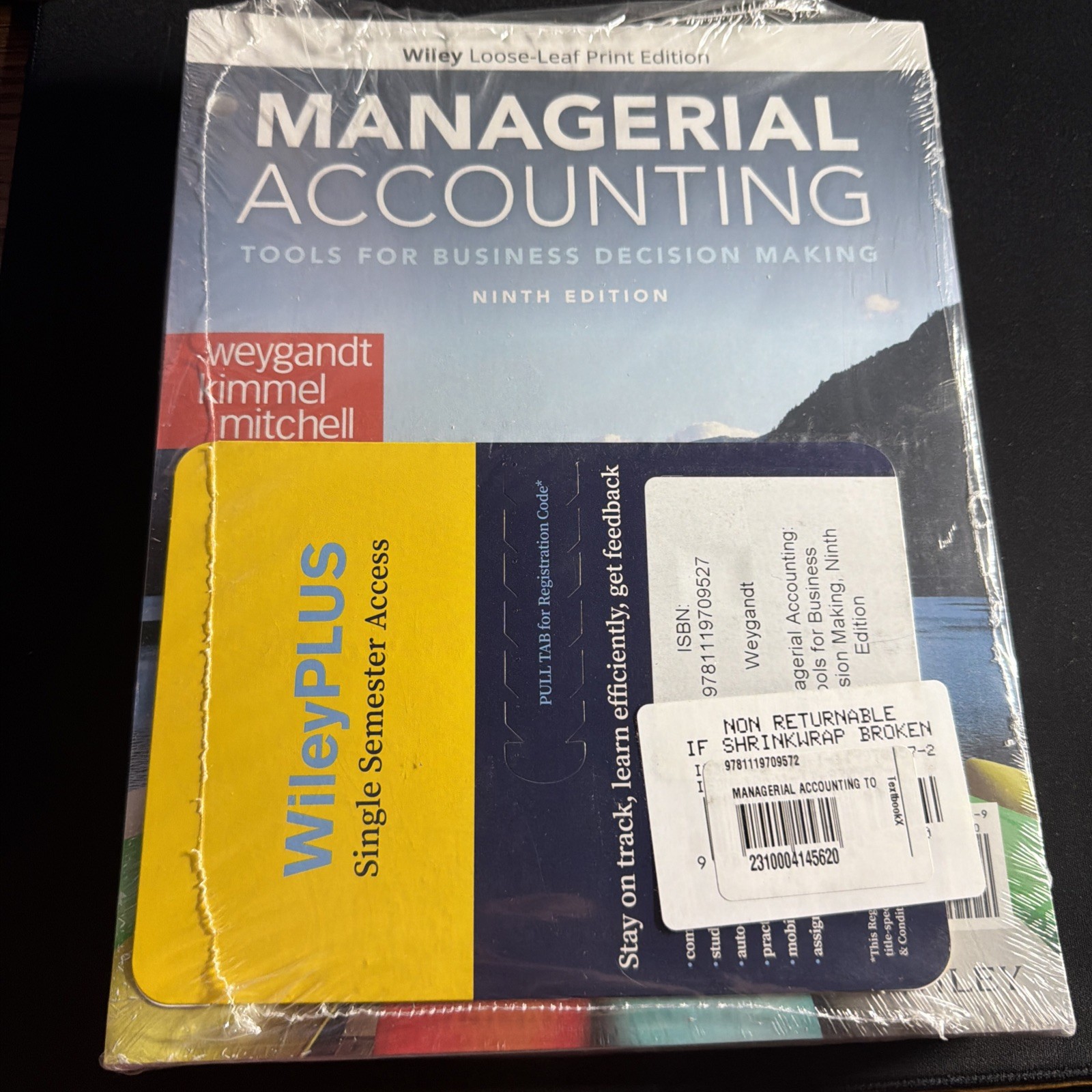 Wiley Managerial Accounting Ninth Edition w/ WileyPlus Access - Still Wrapped Wiley Managerial Accounting Ninth Edition w/ WileyPlus Access - Still Wrapped
