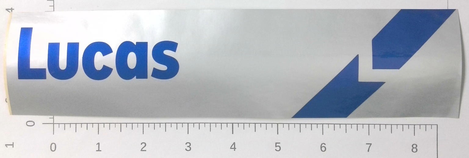 Vintage Lucas Industries Friedrichshafen Germany Advertising Sticker Decal Vintage Lucas Industries Friedrichshafen Germany Advertising Sticker Decal