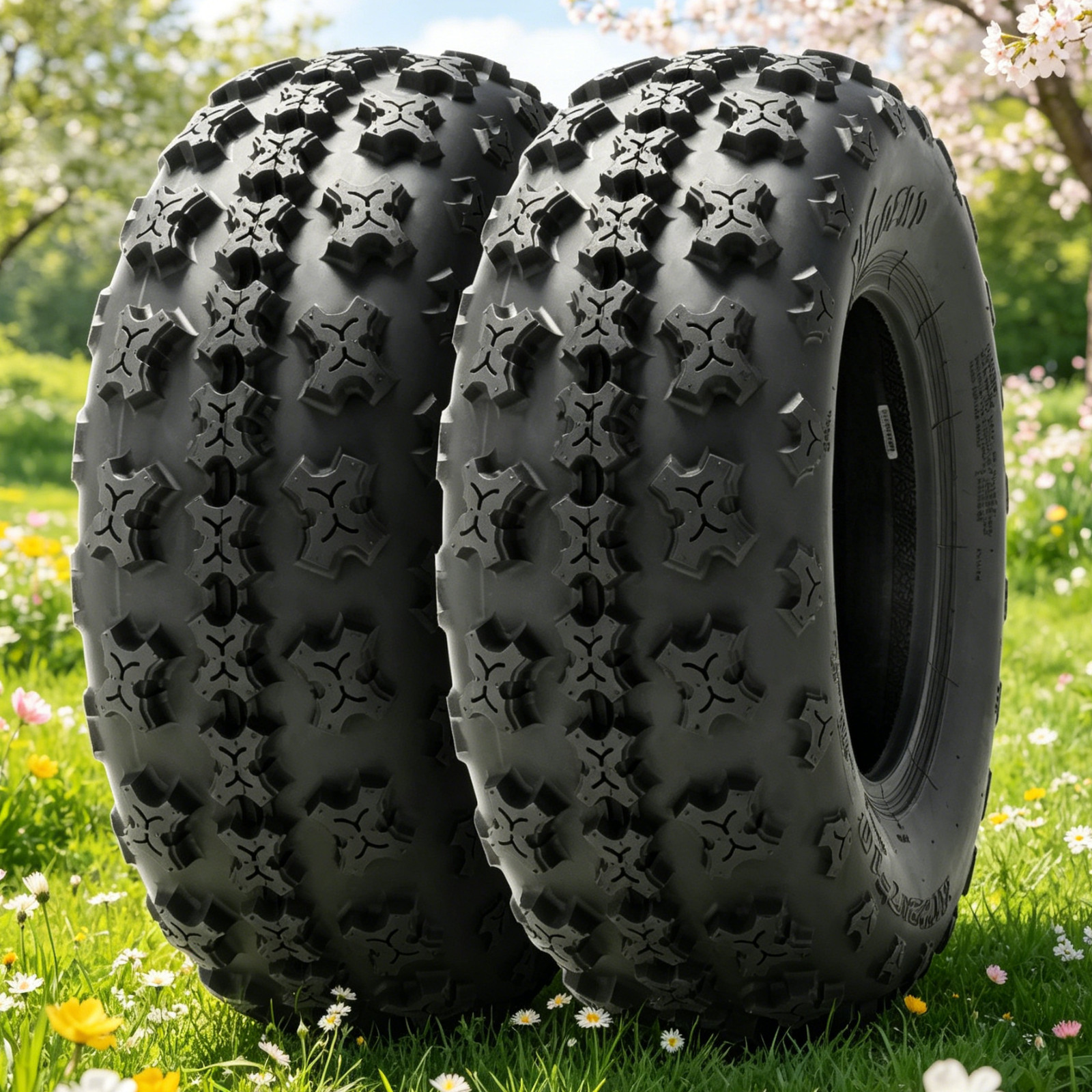 2PCS 22x7-10 ATV Tires 22x7x10 UTV All Terrain 4PR Heavy Duty 22 7 10 Replace