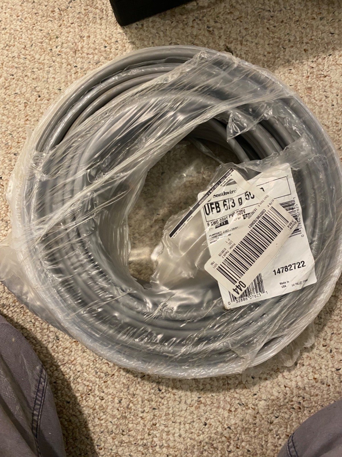 Southwire 6/3 UF-B UFB 50\' 