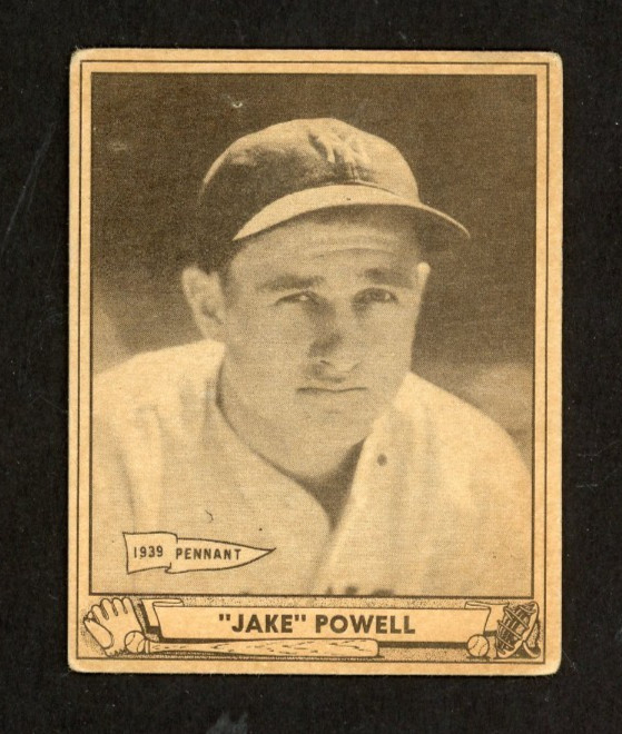 1940 Play Ball JAKE POWELL New York Yankees #11 VG Condition