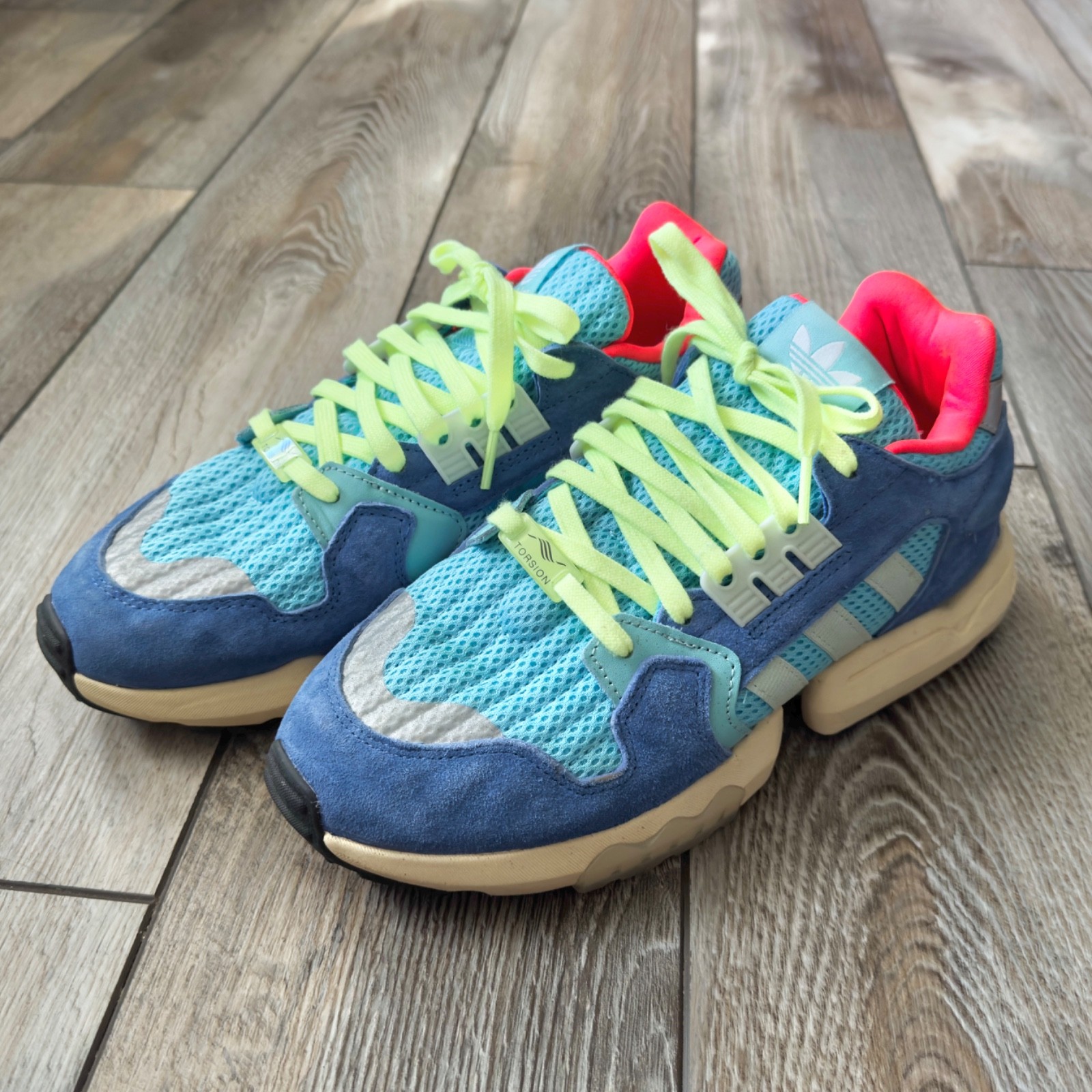 Adidas ZX Torsion Bright Cyan EE4787 Men’s Size 8.5