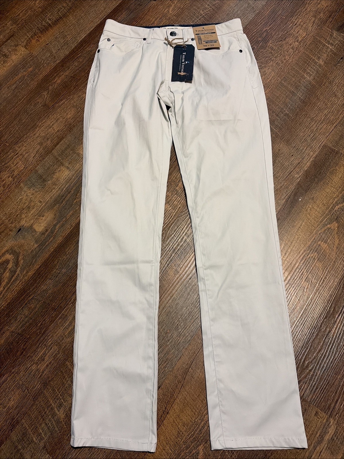 NEW Tailor Vintage NWT Mens 30x32 Gray Nylon Pants Performance Canaan Slim Fit