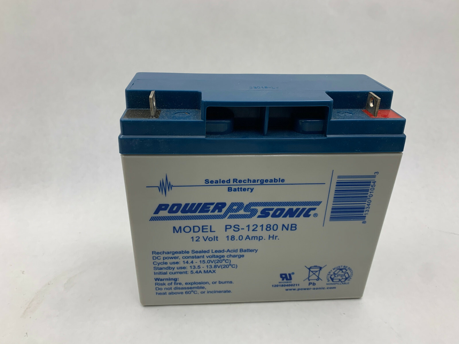 Power Sonic PS-12180 NNB 12V 18.0AH See Pics #A19