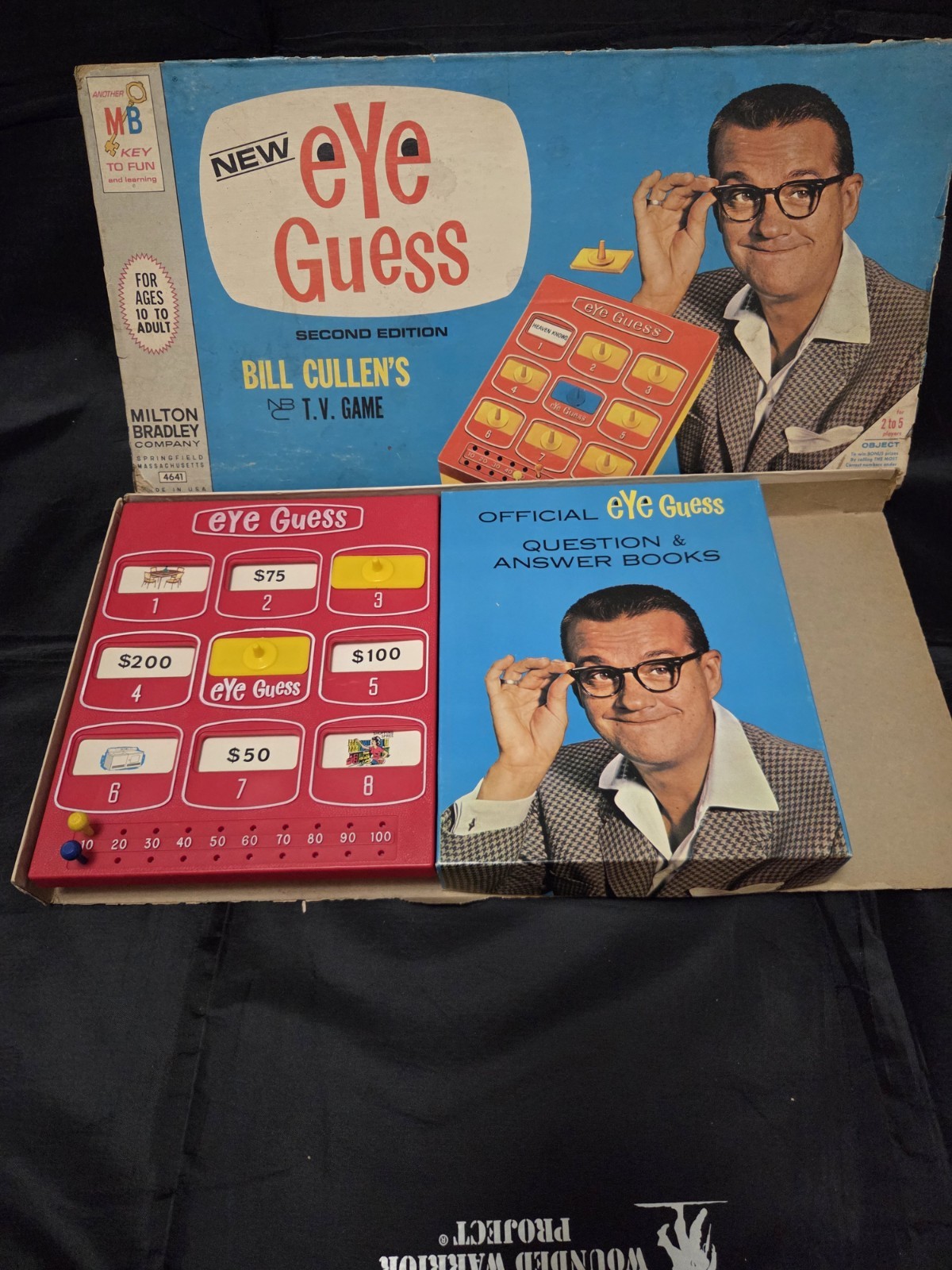 Vintage Milton Bradley Eye Guess board game Parts Missing 