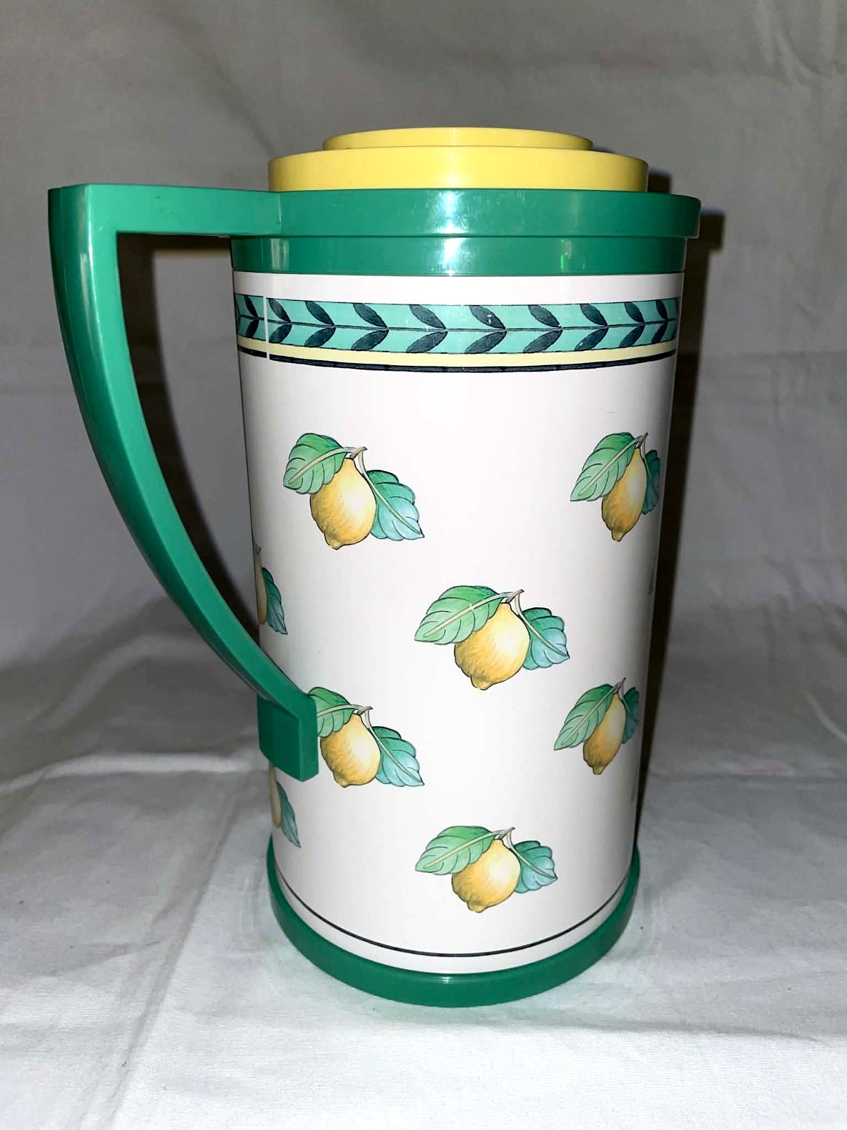 Vintage Villeroy & Boch French Garden Thermal Carafe Thermos Pitcher Lemons