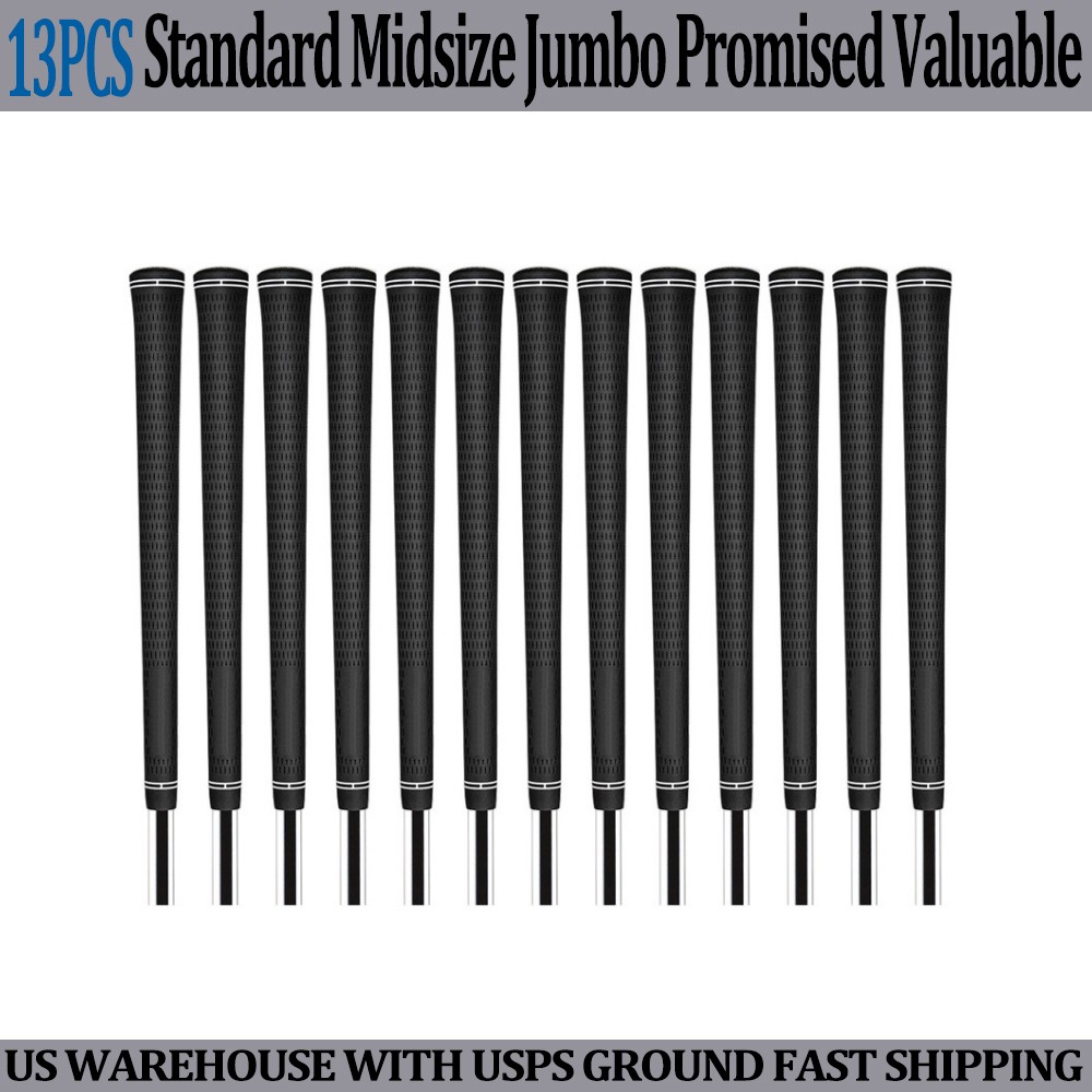 13PCs Golf Grip Golf Club Grip The Anti-Slip 60R Rubber Grip 3 Sizes Best Grip