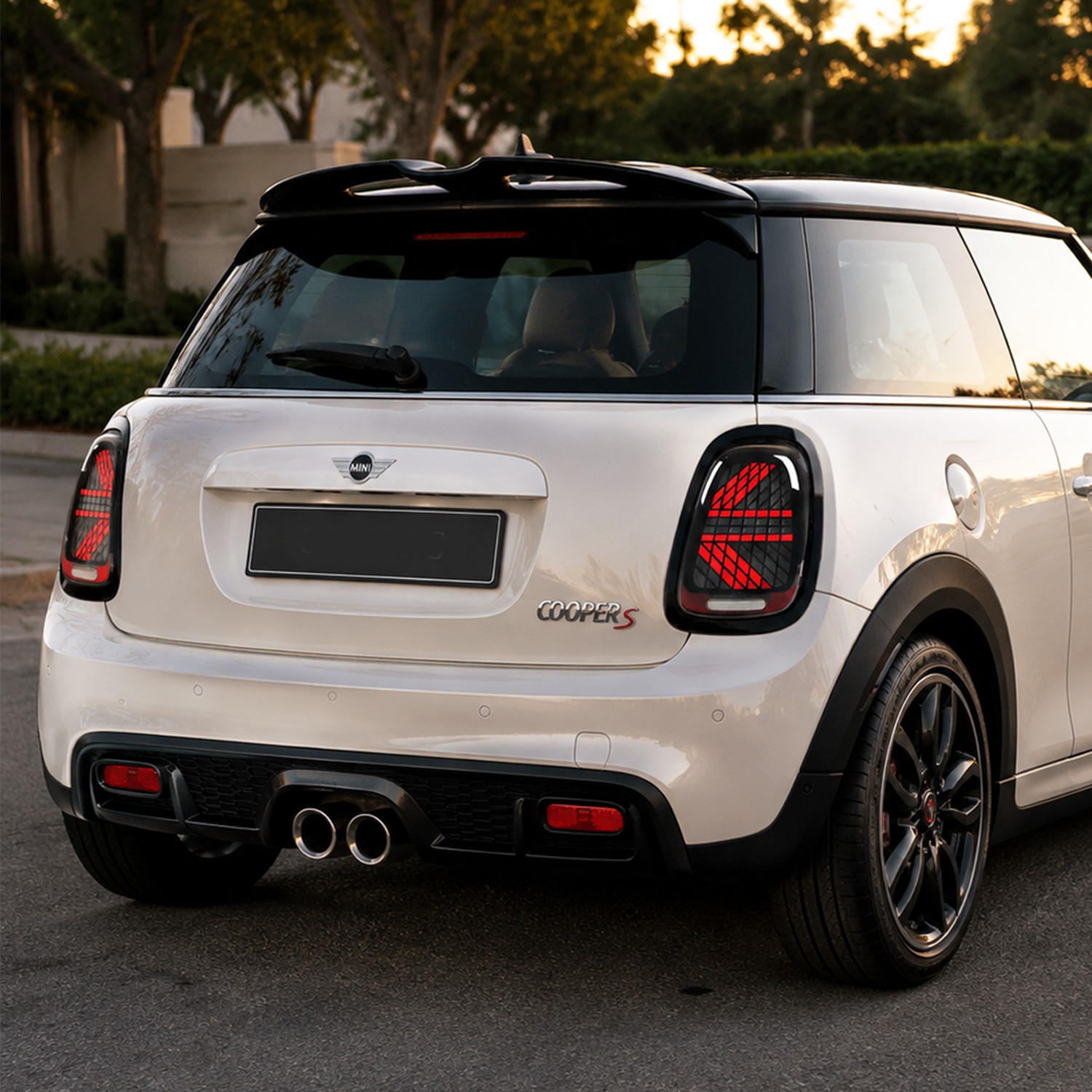 Pair LED Tail lights For Mini Cooper F55 F56 F57 2014-2024 Union Jack Rear Lamps