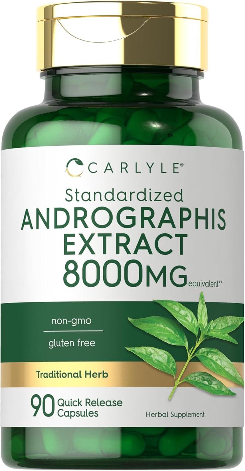 Andrographis Paniculata 8000 Mg Brain Health Immune Joint Support, 90 Capsules