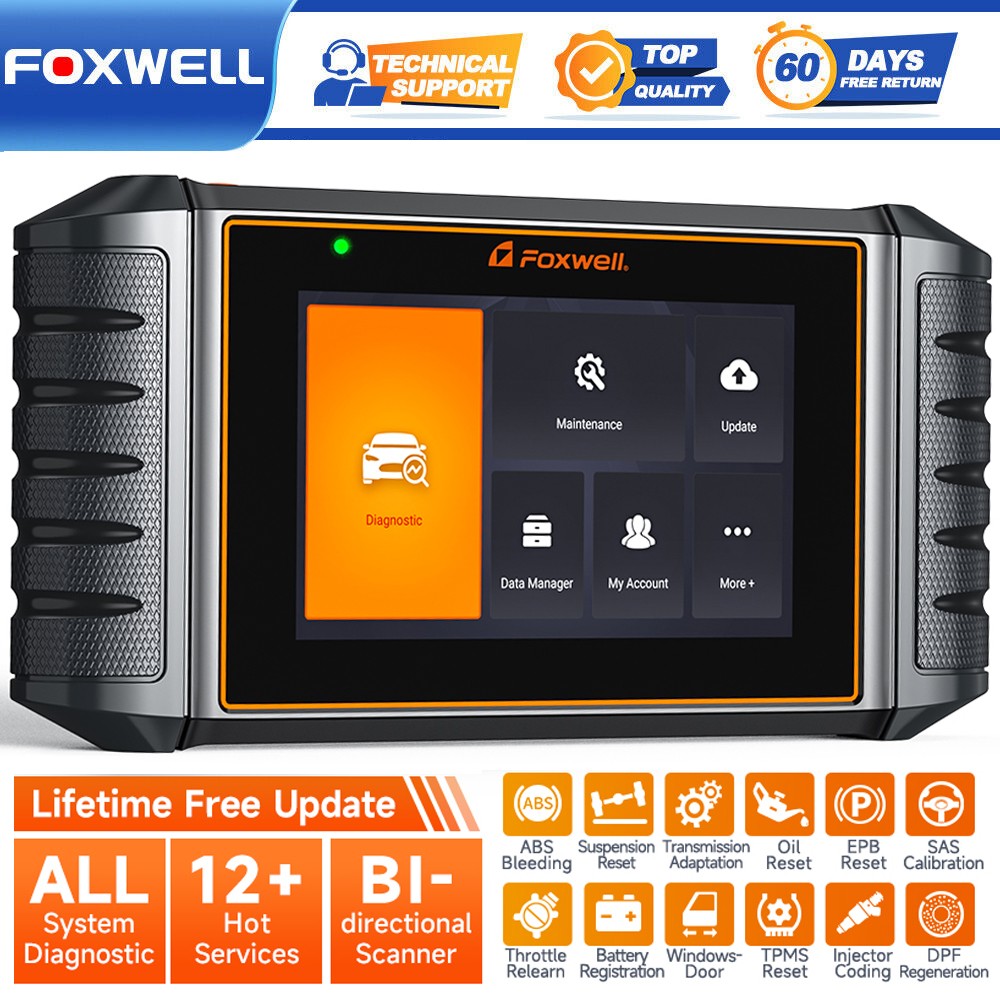 Foxwell NT726 Active Test All System Car OBD2 Scanner Diagnostic ABS TPMS TPS
