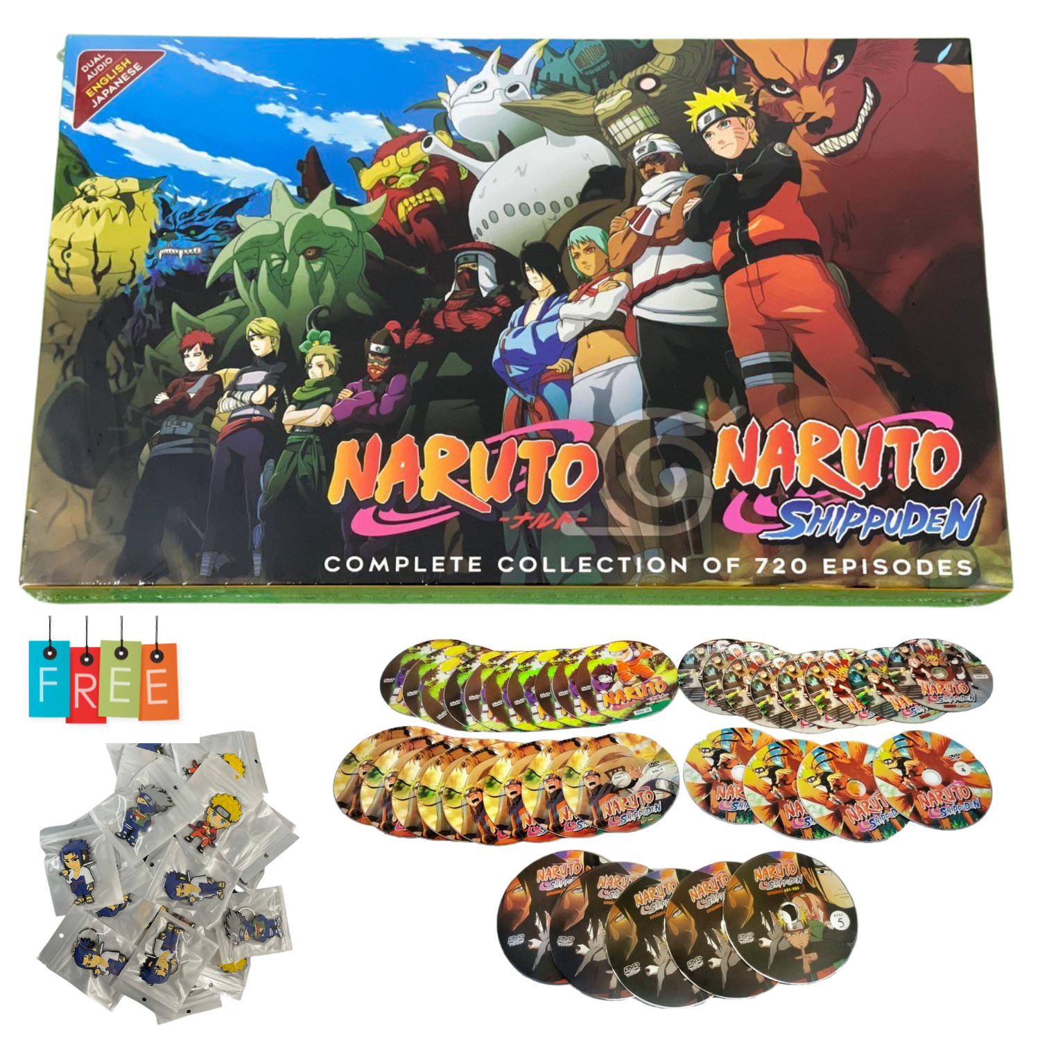 ENGLISH DUBBED DVD Naruto Shippuden Complete Vol 1-720 End Bonus 11 Movies ENGLISH DUBBED DVD Naruto Shippuden Complete Vol 1-720 End Bonus 11 Movies