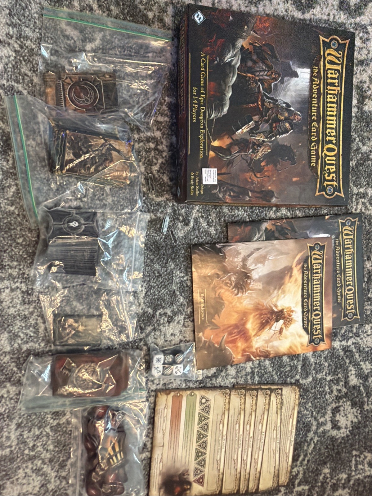 Warhammer Quest The Adventure Card Game - Fantasy Flight Games 2015 Complete VGC