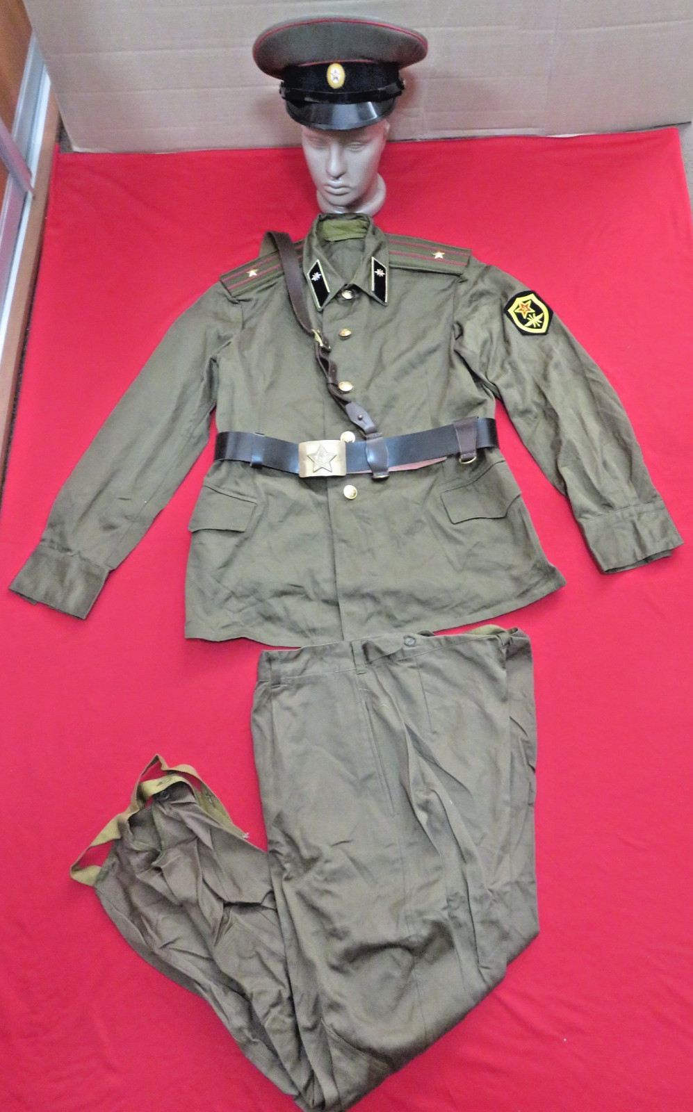 Soviet Russia military uniform of a Red Army officer - Major, Signal troops, new
