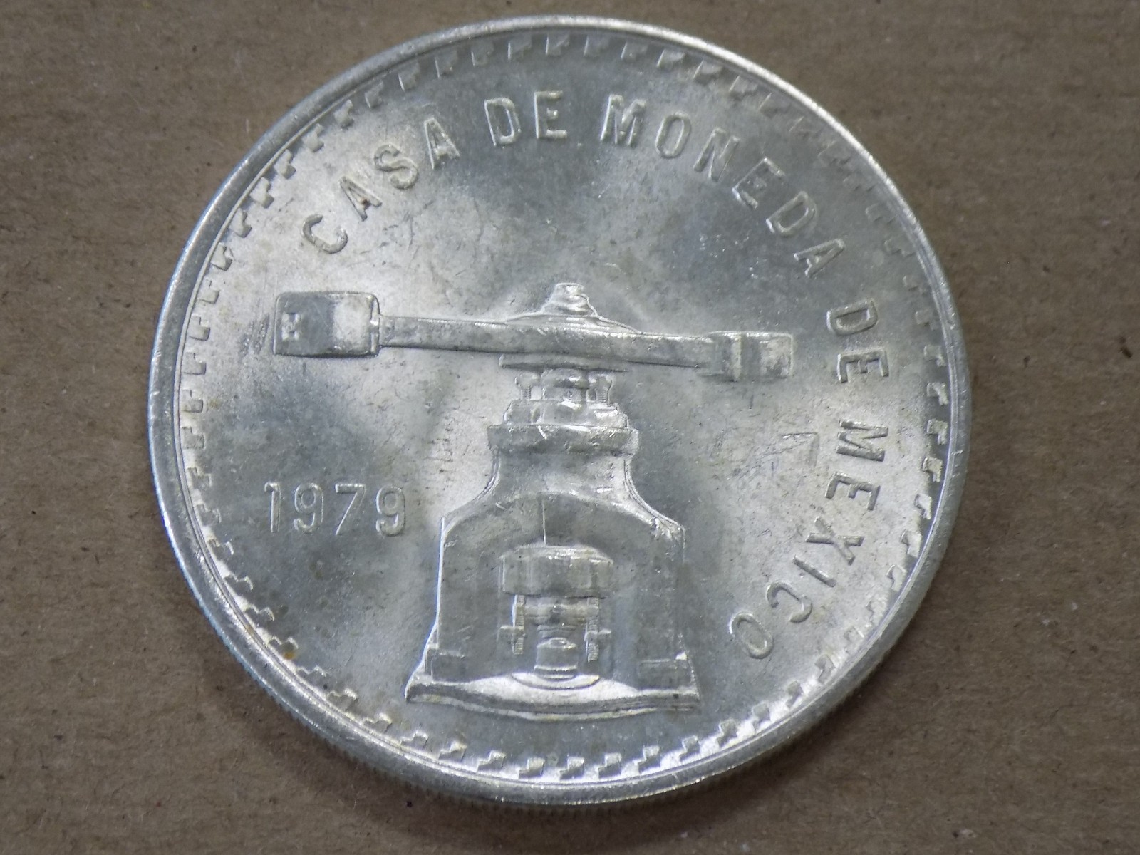 1979 Mo Mexico Una Onza 1 oz Silver Casa De Moneda