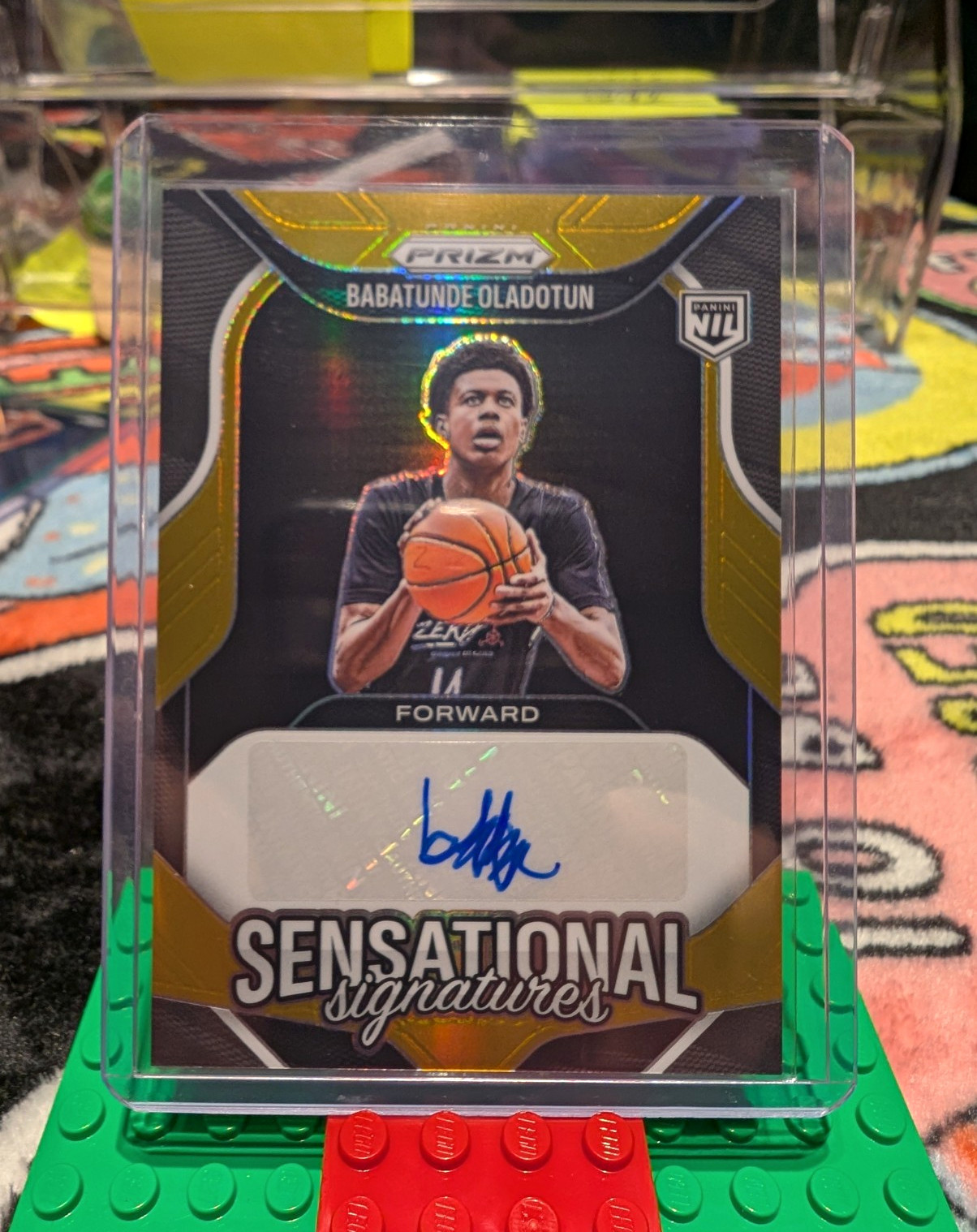 2025-26 Panini Prizm Babatunde Oladotun Auto Sensational Signatures SS-BAB /10