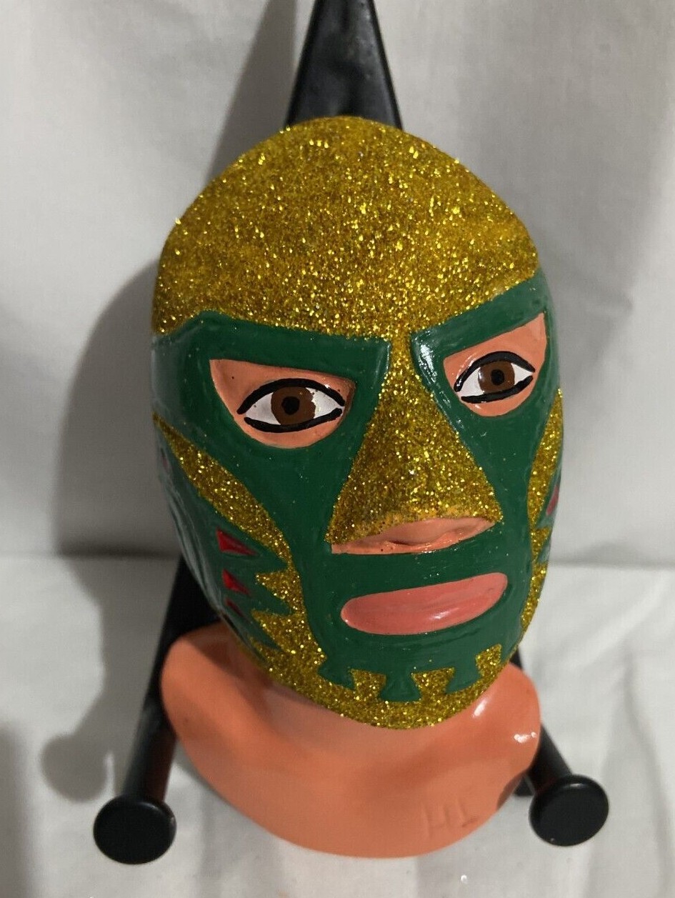 Lucha Libre Mexicana RESIN BUST HANDMADE PAINTED BUSTO DE RESINA  5\