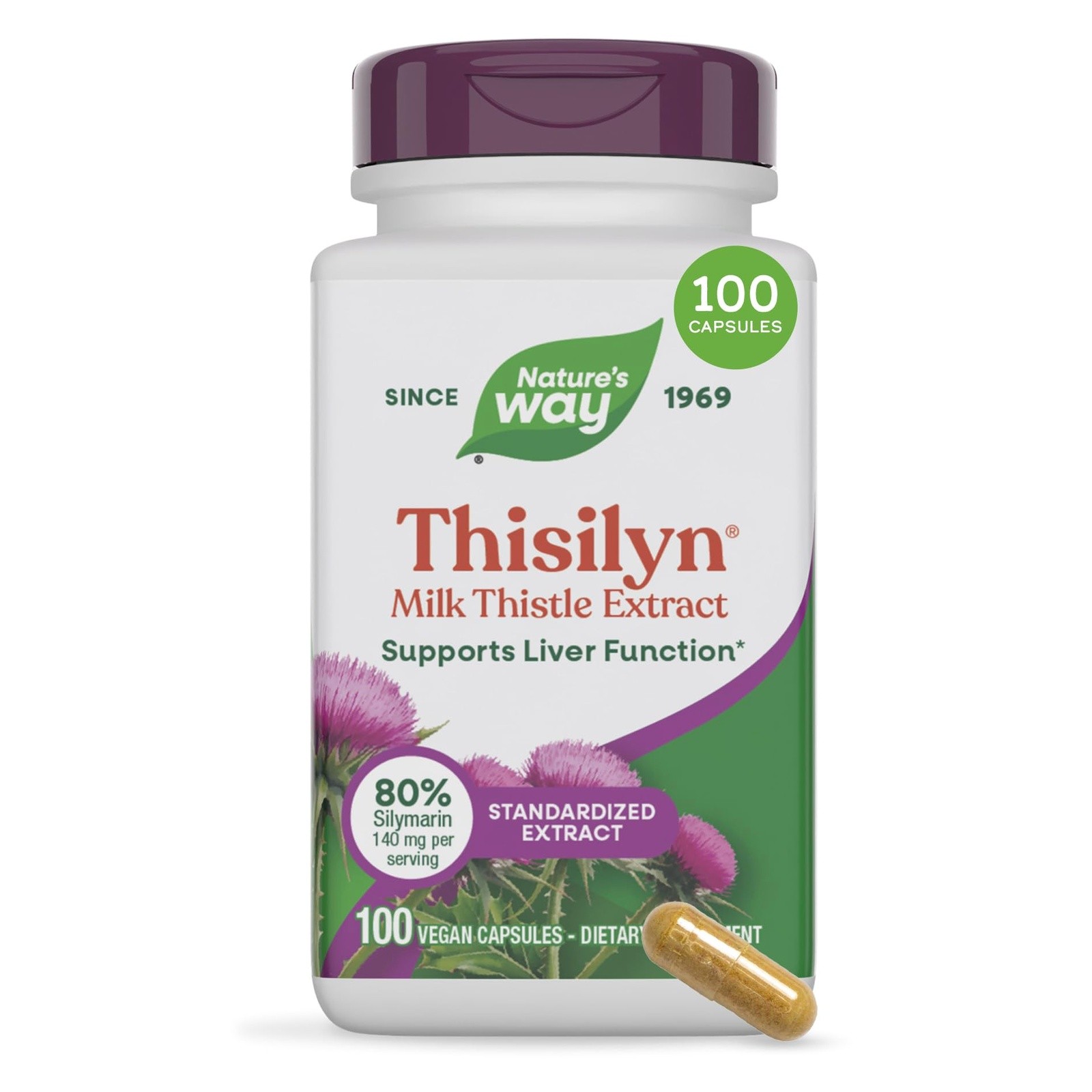 NW Nature\'s Way Thisilyn Milk Thistle Extract - 100 Caps EXP 03/28