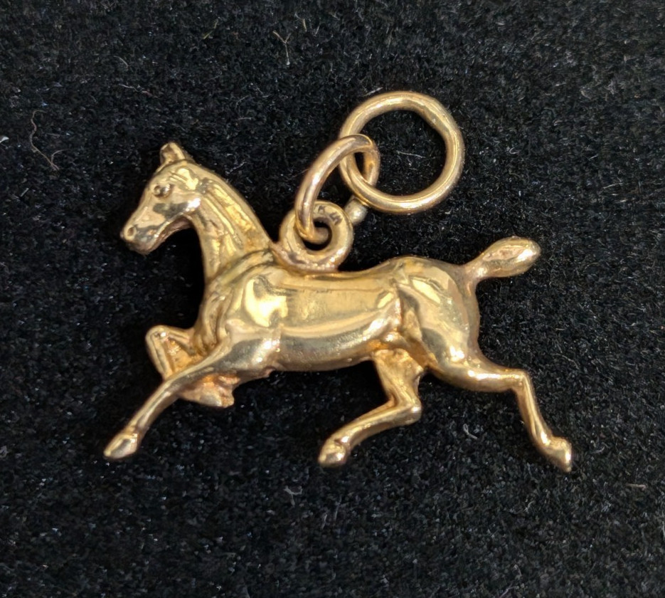 14K Gold Miniature Horse Charm Pendant 1.10g Weight 14K Gold Miniature Horse Charm Pendant 1.10g Weight