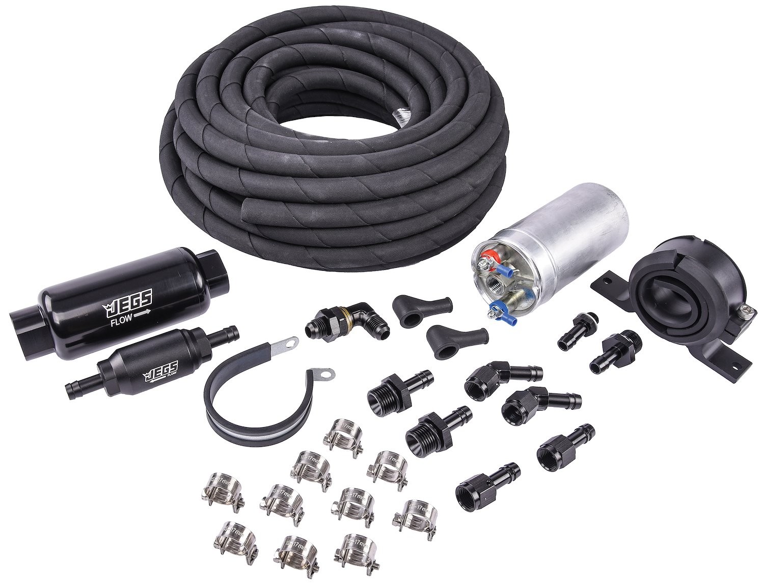 JEGS Fuel Injection In-Line Fuel Delivery Kit [External, Frame Mounted Pump]