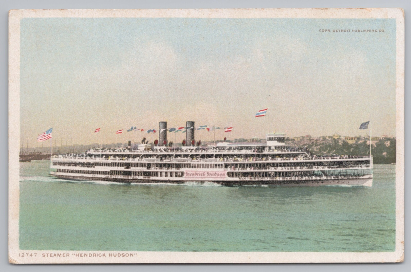 Steamer Hendrick Hudson Postcard by Detroit Publishing Co.