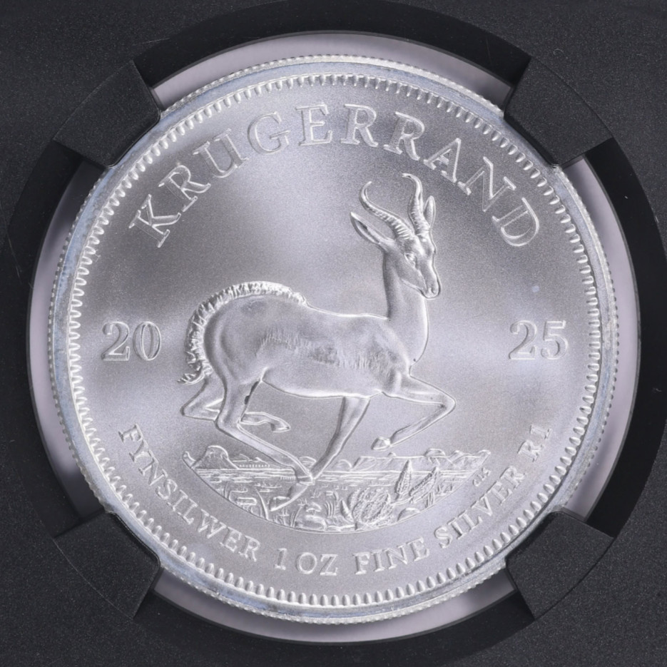 2025 South Africa Krugerrand -1Troy Oz Fine Silver Round