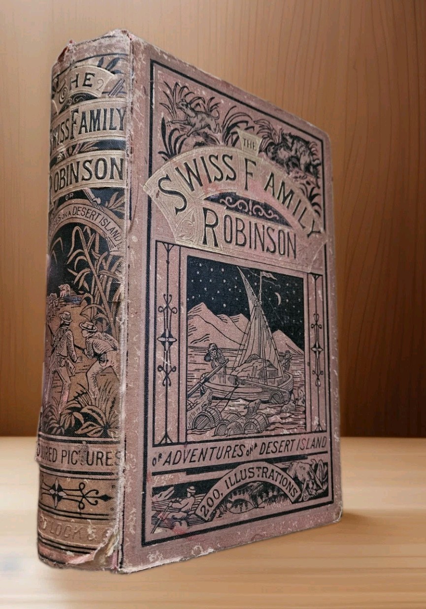 c1880 Antique THE SWISS FAMILY ROBINSON - 200 Illustrations Ward Lock Co. London c1880 Antique THE SWISS FAMILY ROBINSON - 200 Illustrations Ward Lock Co. London