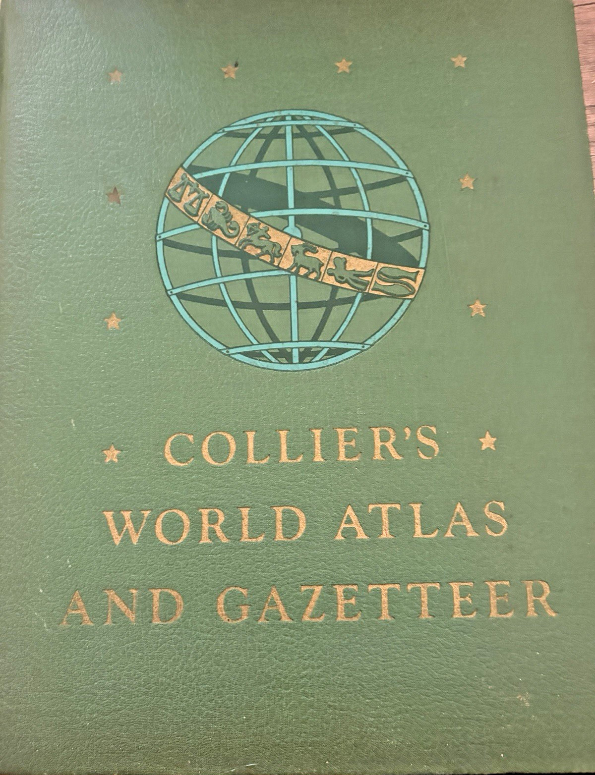 Collier\'s World Atlas And Gazetteer: A Comprehensive Geographical Maps HC 1943