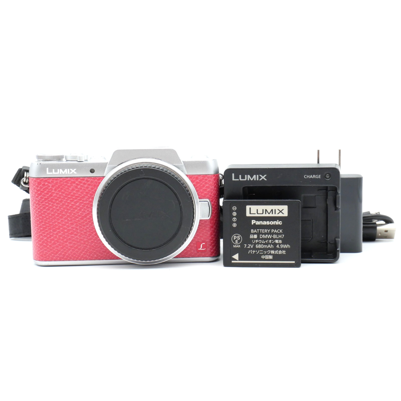 EXC+ Panasonic LUMIX DMC-GF7 Mirrorless Camera - Pink (Body Only) #933