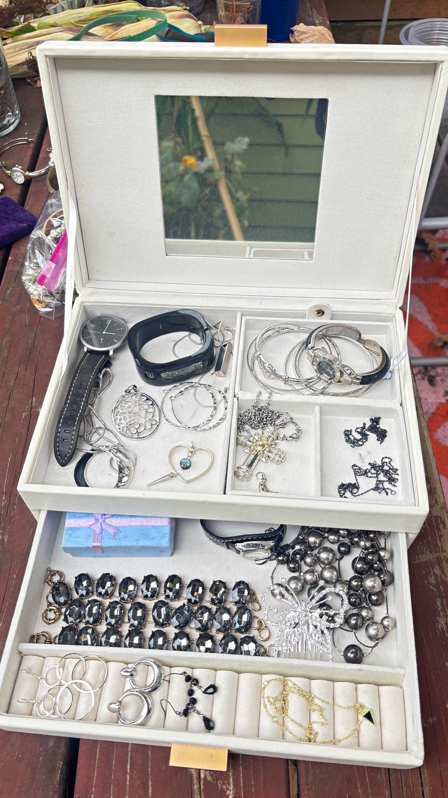 Vintage to Now Silver and Black Mixed Jewelry Lot | Watches, Pendants, bangles Vintage to Now Silver and Black Mixed Jewelry Lot | Watches, Pendants, bangles