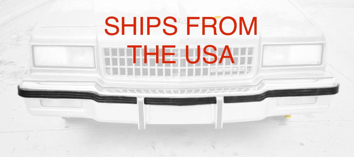 New For 86-90 Chevrolet Caprice 88-89 Pontiac Safari Front Bumper Impact Rubber New For 86-90 Chevrolet Caprice 88-89 Pontiac Safari Front Bumper Impact Rubber
