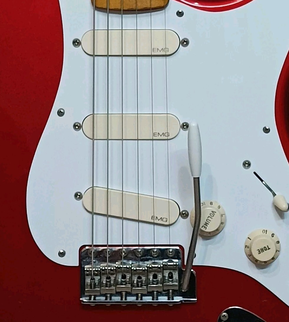 Vintage\'57 FENDER 10/32 Bridge 3/16 Bar Gilmour RED STRAT 51/5 SHORT ARM Lever