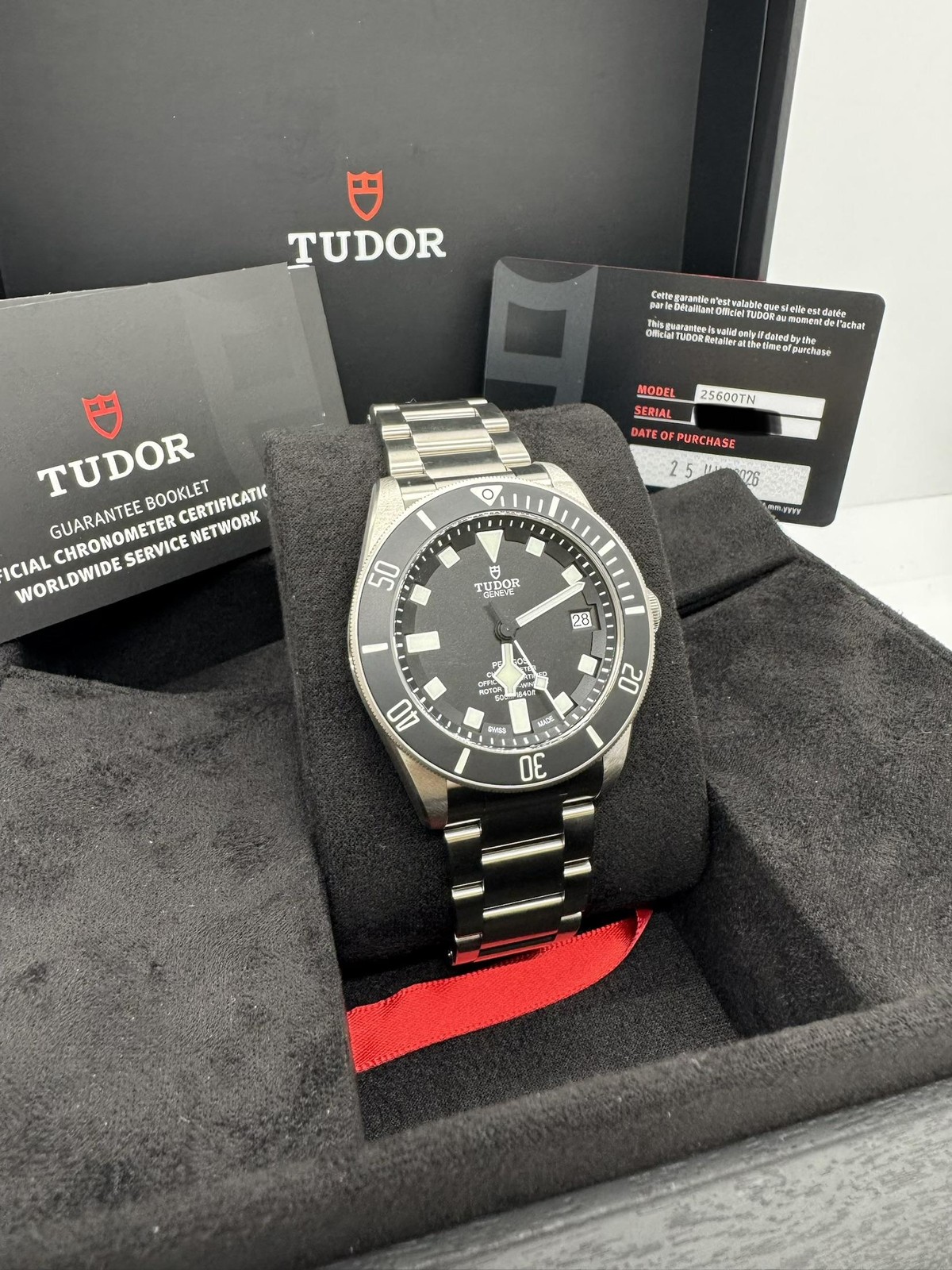 2026 UNWORN TUDOR Pelagos M25600TN-0001 Black Dial - COMPLETE SET