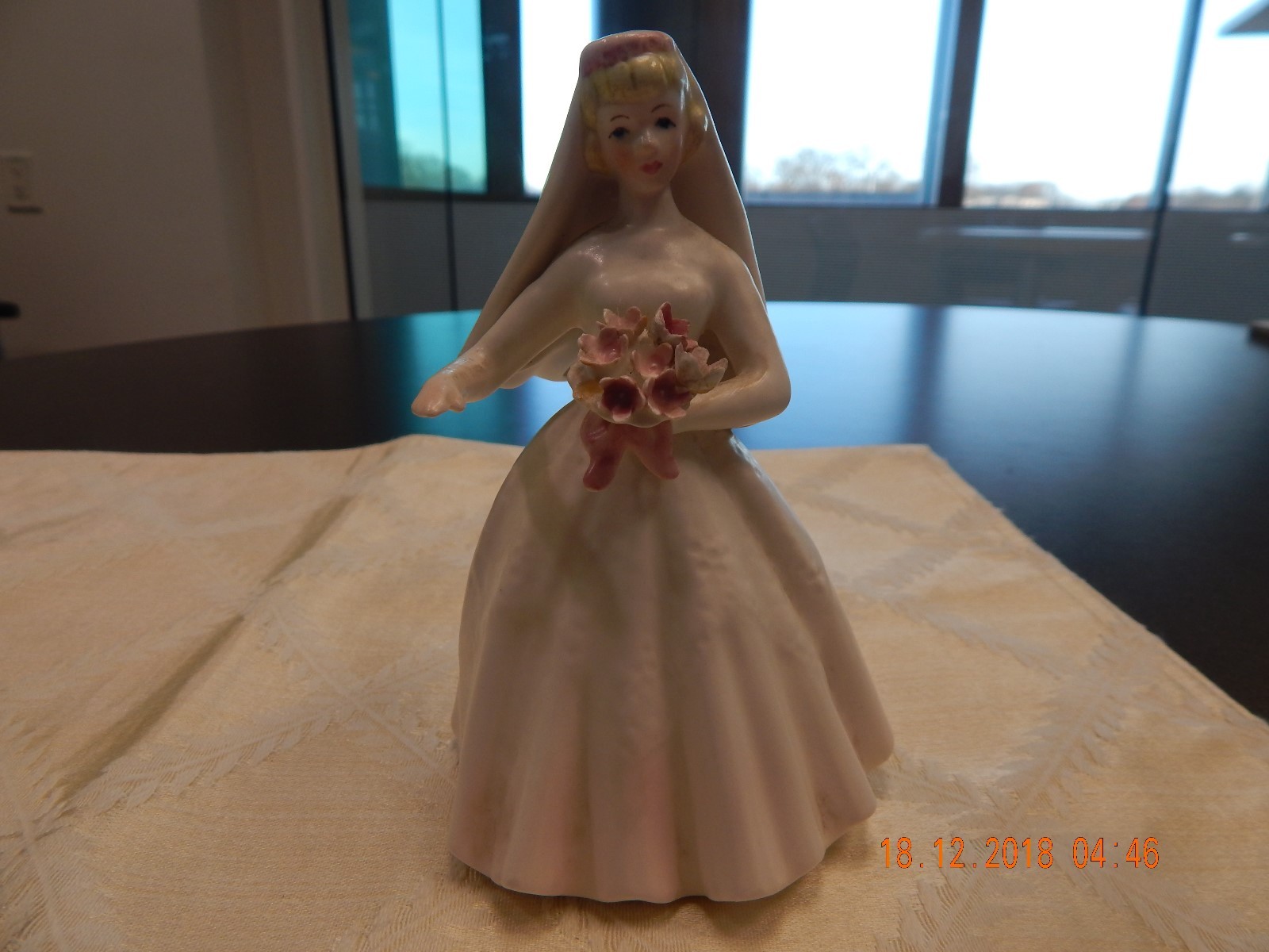 Vintage Lefton\'s bride wedding figurine, hand painted porcelain Vintage Lefton\'s bride wedding figurine, hand painted porcelain