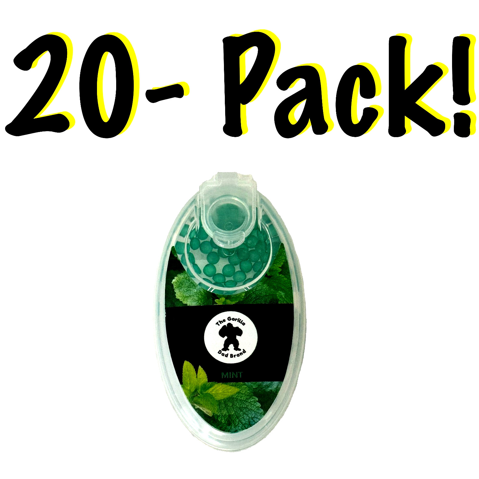 🌿 2000 Count Green Mint Burst Beads - Bulk Value Pack DIY Menthol Capsules