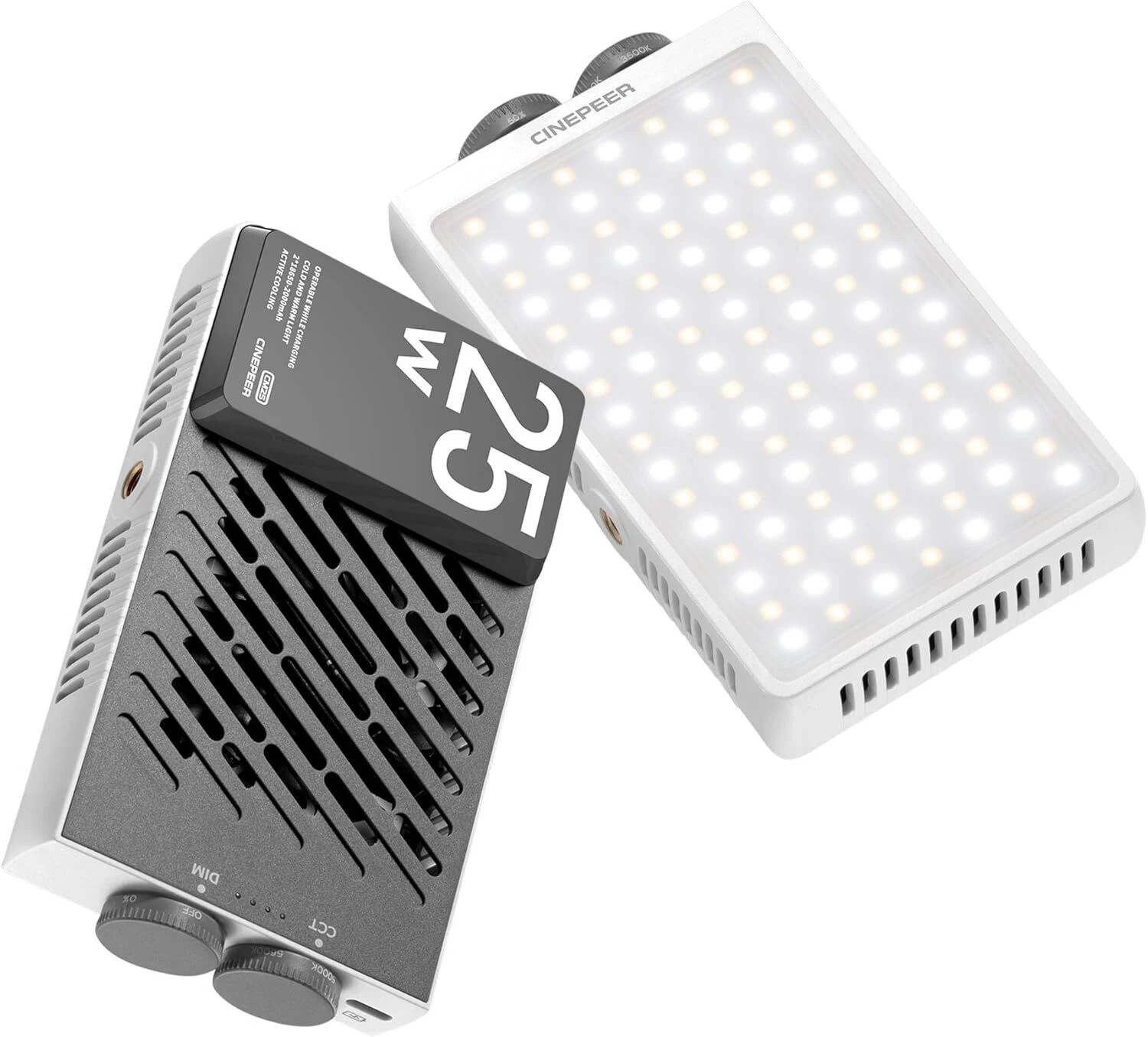 Zhiyun CINEPEER CM25 25W Pocket-Sized Mini Portable Photography Light on-Camera Zhiyun CINEPEER CM25 25W Pocket-Sized Mini Portable Photography Light on-Camera