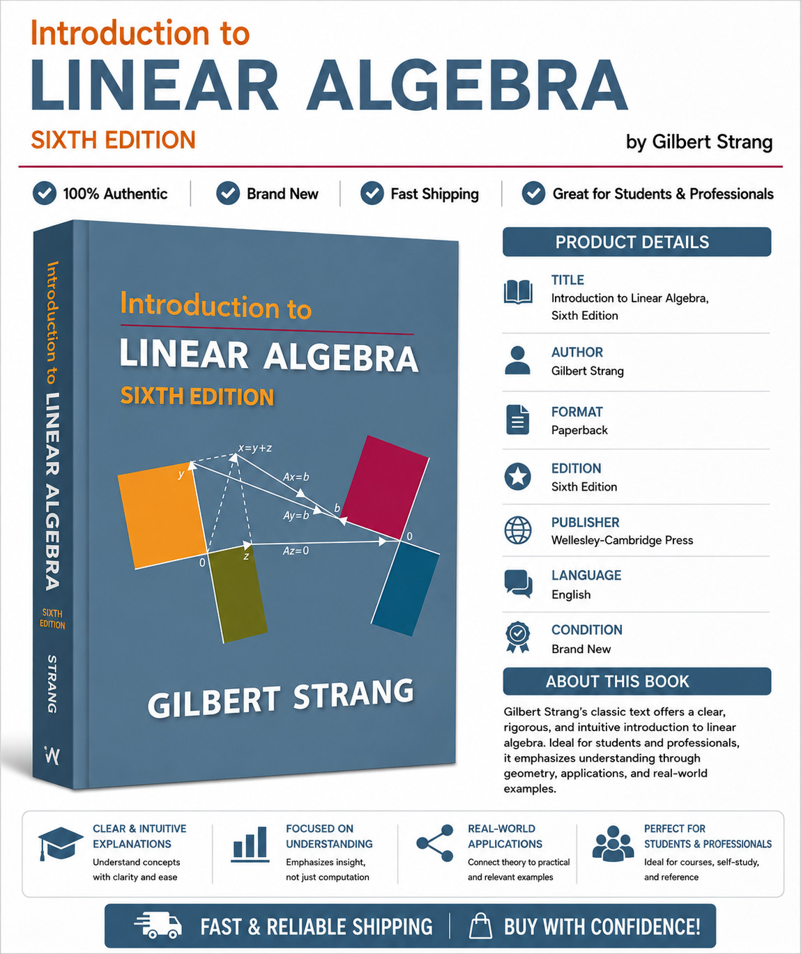 Introduction to Linear Algebra (Gilbert Strang, 5) Sixth Edition Introduction to Linear Algebra (Gilbert Strang, 5) Sixth Edition