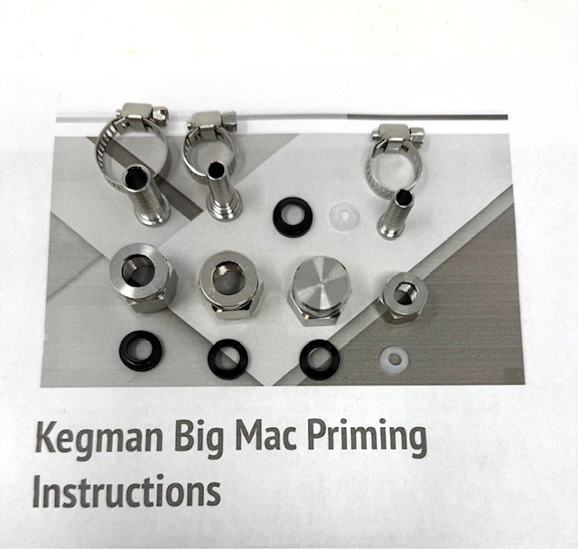 McCann Big Mac Carbonator Seltzer Fittings Kit w/ CLAMPS & Priming Instructions
