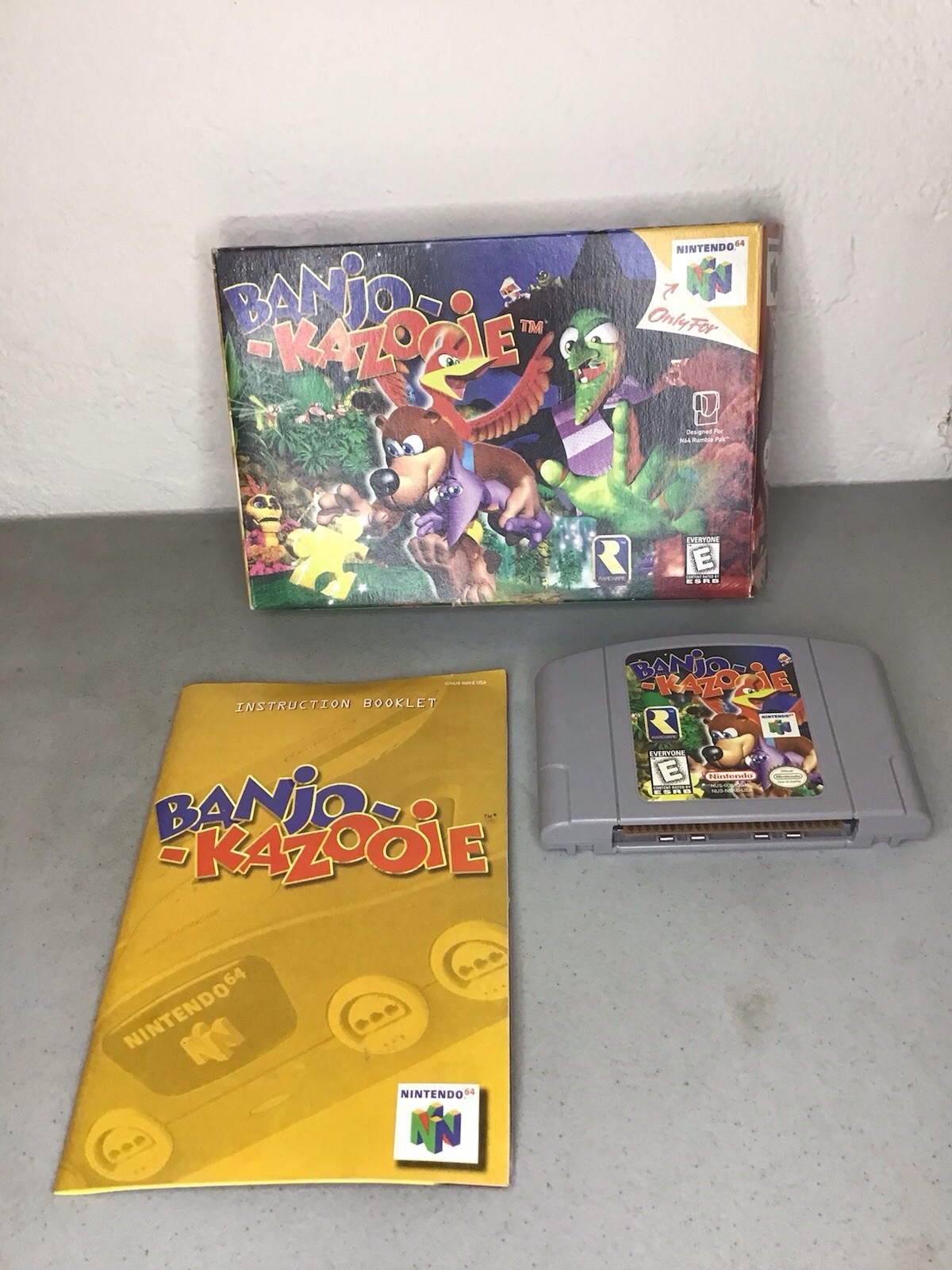 Nice Authentic Near Complete BANJO KAZOOIE N64 NINTENDO 64 - WORKS