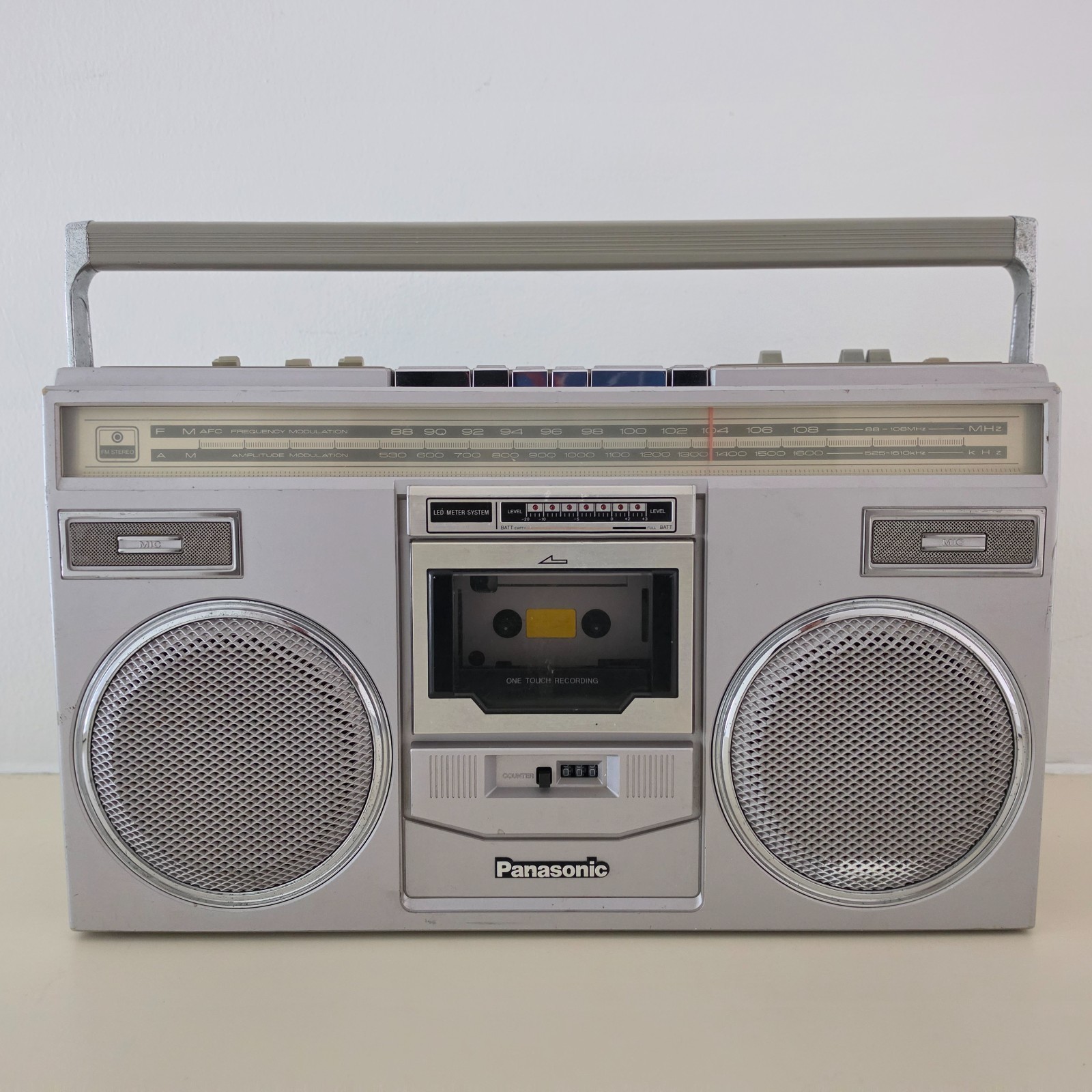 SERVICED 1979 Panasonic RX-5100 Ghetto-Blaster Radio Cassette Tape Boombox Gray