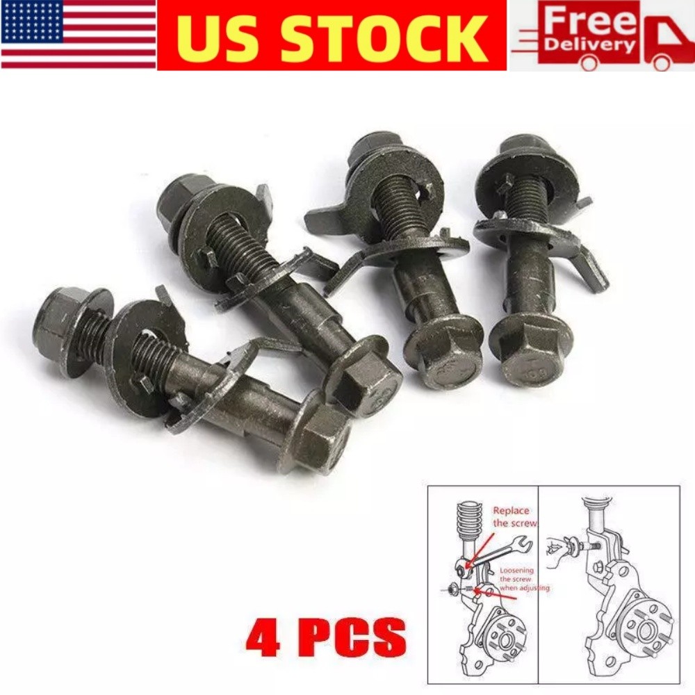 10.9 Intensity 4Pcs 16mm Steel Car Front Wheel Alignment Adjustable Camber Bolts 10.9 Intensity 4Pcs 16mm Steel Car Front Wheel Alignment Adjustable Camber Bolts
