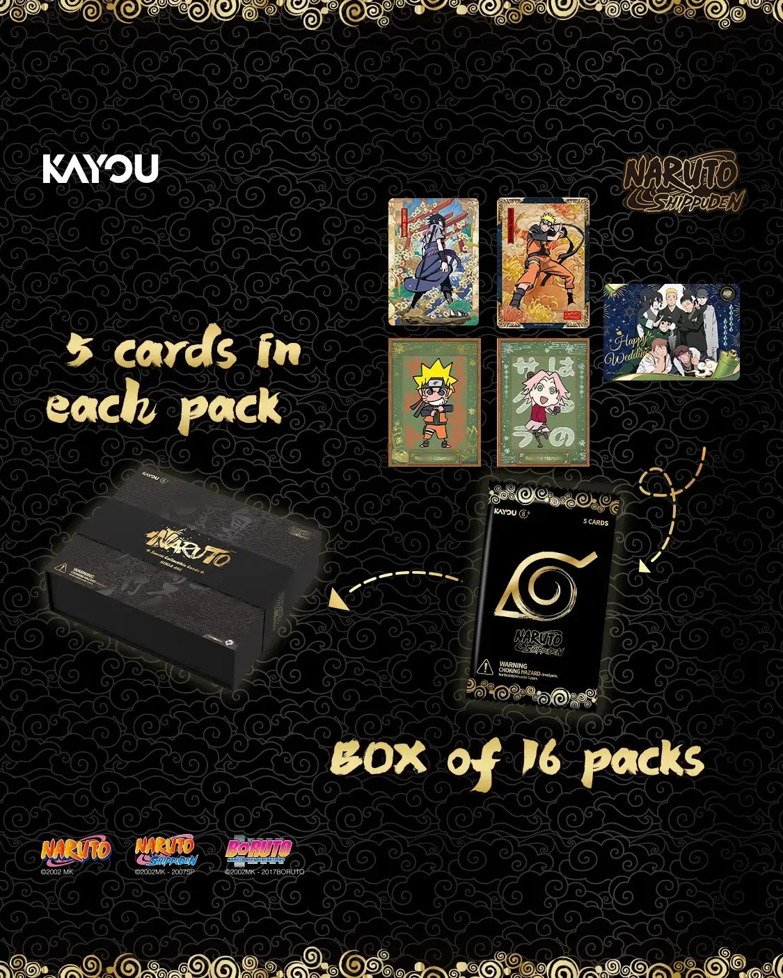 1 Box Naruto Smriti Collectible Cards Ninja Age English Version w/ x1 Promo