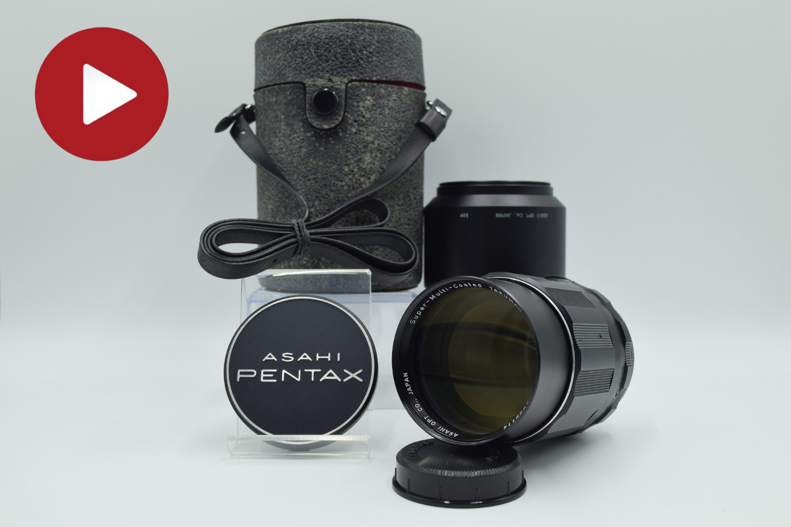 [N MINT] 6 Elements PENTAX SMC Takumar 135mm F2.5 M42 MF Lens Case Hood Caps
