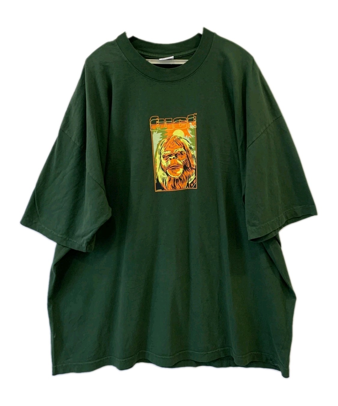 Vtg Y2K FUCT Planet of the Apes Graphic T-Shirt XXL Green Skate Streetwear#24