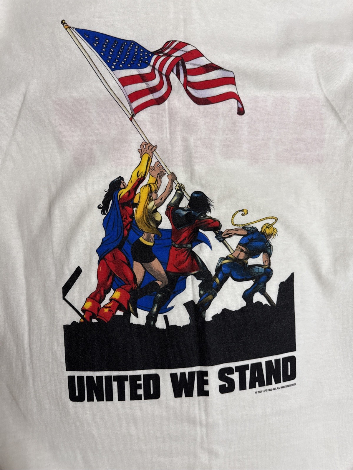 NWOT Vintage 2001 CrossGen Comics United We Stand T Shirt Large All Sport 9/11 NWOT Vintage 2001 CrossGen Comics United We Stand T Shirt Large All Sport 9/11