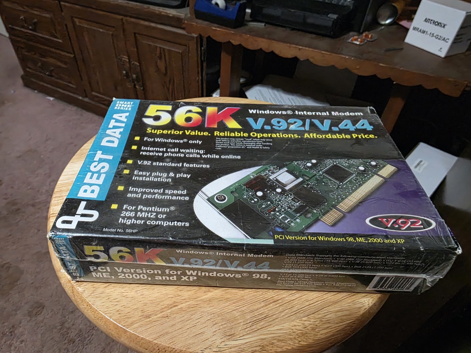 Vintage Best Data 56K Internal Data Fax Modem - PCI New Sealed Old Stock Vintage Best Data 56K Internal Data Fax Modem - PCI New Sealed Old Stock